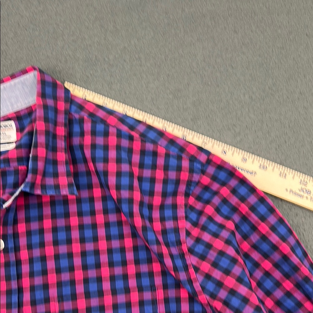 Bonobos Blue & Pink Gingham Check Shirt | Men's XXL - Picture 9 of 11